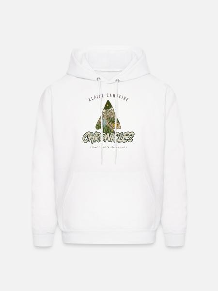 Alpine Camping Chronicles - Men's Hoodie - white