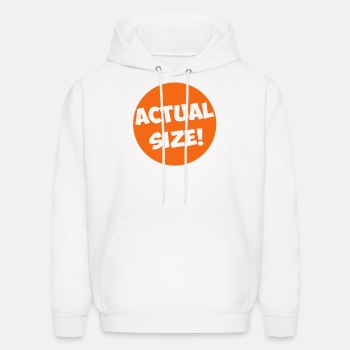 Actual size - Hoodie for men