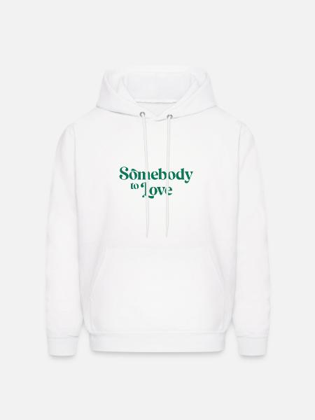 Somebody To Love - Men's Hoodie - white