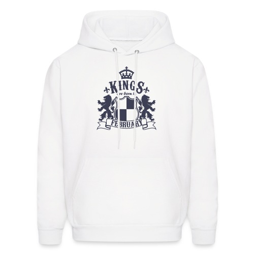 Kings are born in February - Men's Hoodie