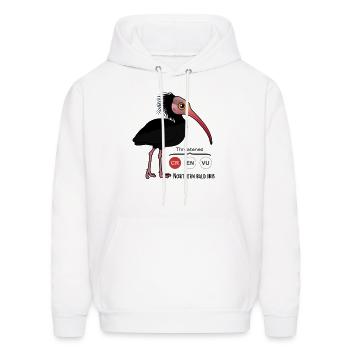 Waldrapp Critically Endangered bird - Men's Hoodie - white - Front - Elias (183cm)