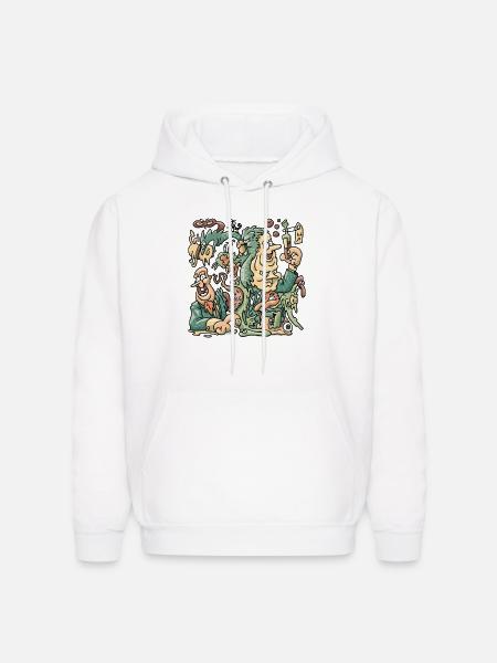 Mutation - Men's Hoodie - white