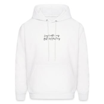 laugh - Men's Hoodie - white - Front - Elias (183cm)