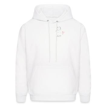 Day One - Men's Hoodie - white - Front - Elias (183cm)