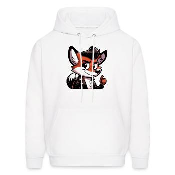 Cool Fox - Men's Hoodie - white - Front - Elias (183cm)