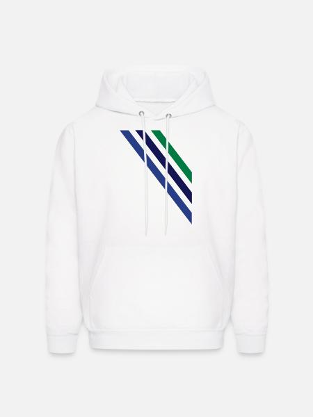 diagonal - Men's Hoodie - white