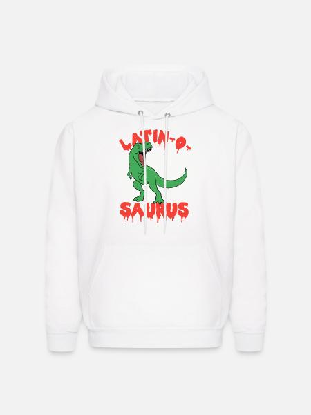 Latin Teacher Dinosaur Latinosaurus - Men's Hoodie - white
