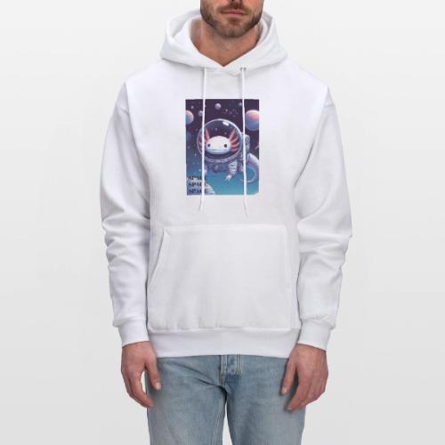 Axolotl Astronaut - Cute Axolotl Space Explorer - Men's Hoodie