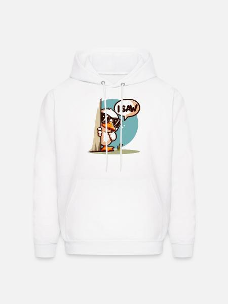 I saw cool duck - Men's Hoodie - white