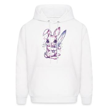 Blade Bunny - Men's Hoodie - white - Front - Elias (183cm)