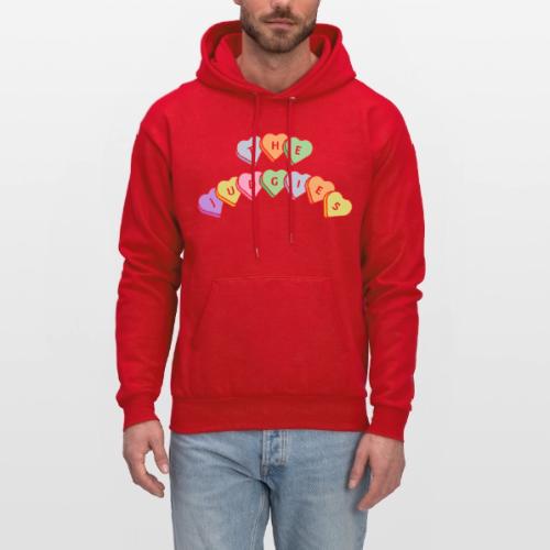 The Judgies Candy Hearts - Men's Hoodie