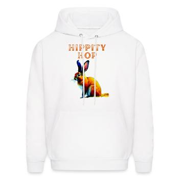 Hippity Hop - Men's Hoodie - white - Front - Elias (183cm)