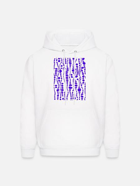 Cobalt Bubbles - Men's Hoodie - white