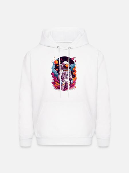 Astronaut Exploration - Men's Hoodie - white