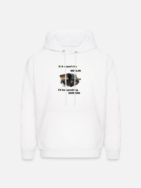 Ode to Rolls Royce Merlin Engine - Men's Hoodie - white