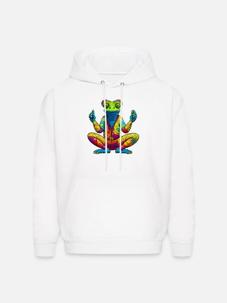 Chameleon Yoga - Men's Hoodie - white