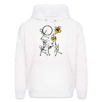 Fanfare groep 2 - Men's Hoodie - white - Front - Elias (183cm)