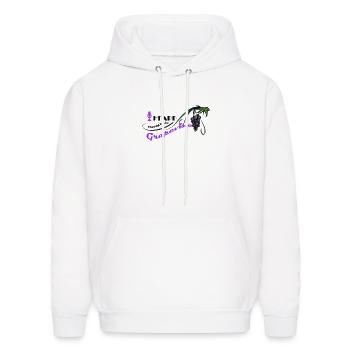 Heard through the Grapevine - Men's Hoodie - white - Front - Elias (183cm)