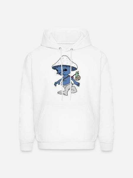 Blue Cat - Men's Hoodie - white