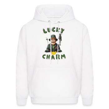 Lucky Charm - Men's Hoodie - white - Front - Elias (183cm)
