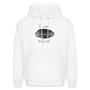 Love to Loaf - Men's Hoodie - white - Front - Elias (183cm)