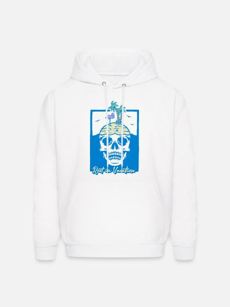 Rest in Vacation - Men's Hoodie - white