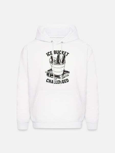 Ice Bucket Challenged - Men's Hoodie - white