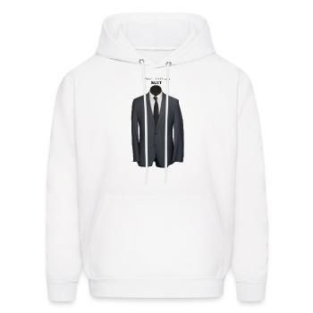 Nothing suits me like a suit - Men's Hoodie - white - Front - Elias (183cm)