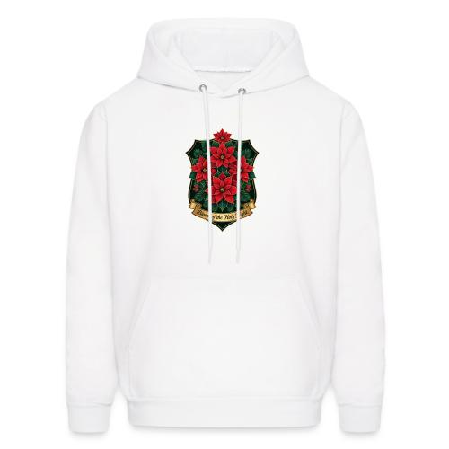 Poinsettia Crest T-Shirt - Men's Hoodie