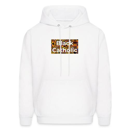 Kente Black Catholic Tee - Men's Hoodie