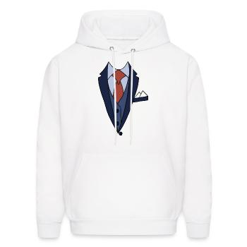 Suit Costume - Men's Hoodie - white - Front - Elias (183cm)