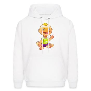 Baby - Men's Hoodie - white - Front - Elias (183cm)