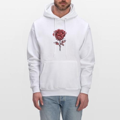 Silver Rose - Men's Hoodie