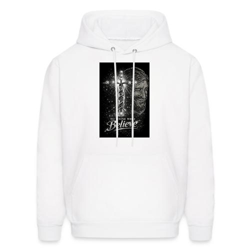 Rare Portrait of Jesus Smiling shows Love for All. - Men's Hoodie
