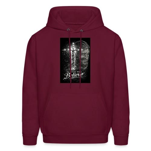 Rare Portrait of Jesus Smiling shows Love for All. - Men's Hoodie