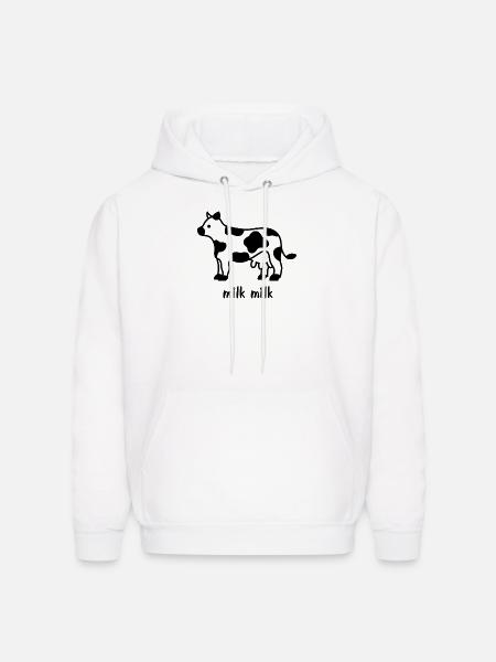 milk milk - Men's Hoodie - white