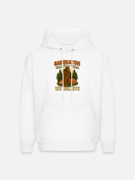Sasquatch Camping Team – We Believe - Men's Hoodie - white