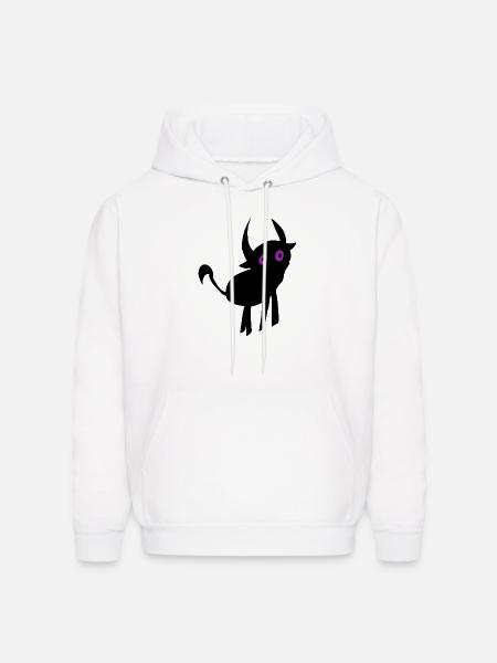 Whimsical Alien Face Design - Men's Hoodie - white