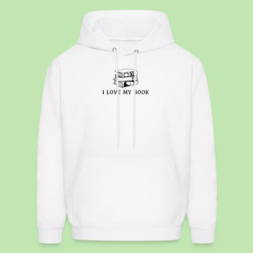 I love my book t-shirt - Men's Hoodie
