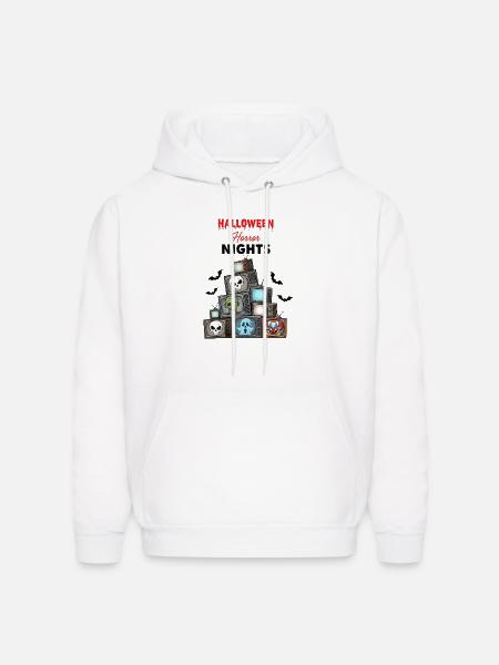 Stacked TV Monsters Halloween - Men's Hoodie - white