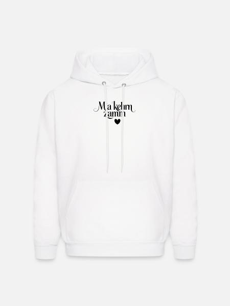 Mia Kehm Zammm Script Heart - Men's Hoodie - white