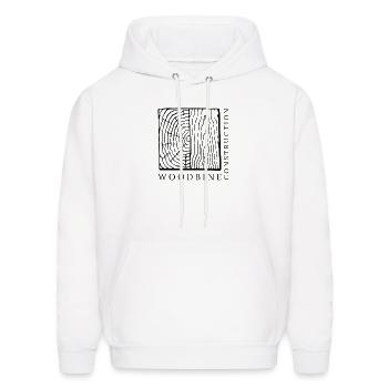 Abstract - Men's Hoodie - white - Front - Elias (183cm)