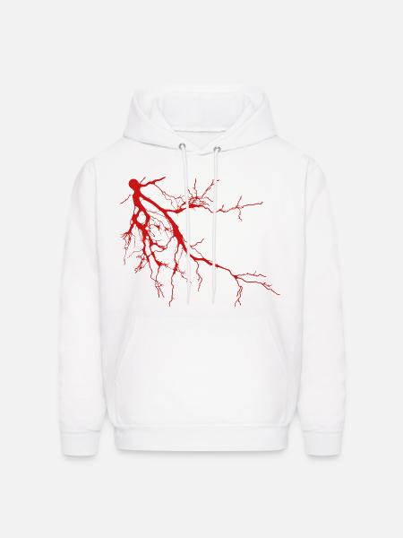 Thunderbolt - Men's Hoodie - white