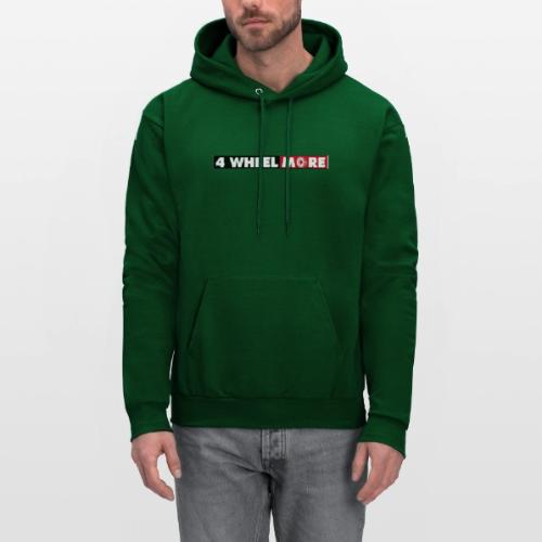 4 Wheel More Rectangle Logo - Men's Hoodie