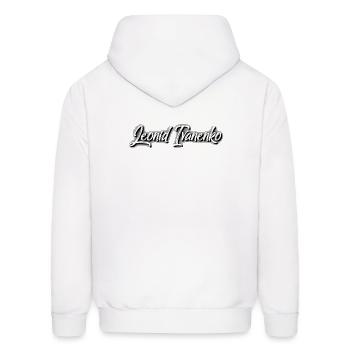 For John Print - Men's Hoodie - white - Back - Elias (183cm)