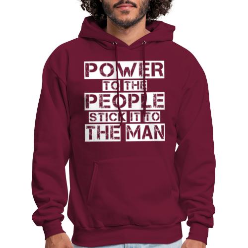 People Power | White - Men's Hoodie