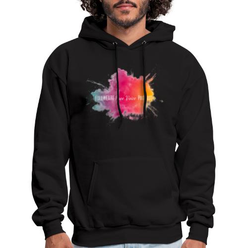 Full Heart Free Voice Color Burst Only - Men's Hoodie
