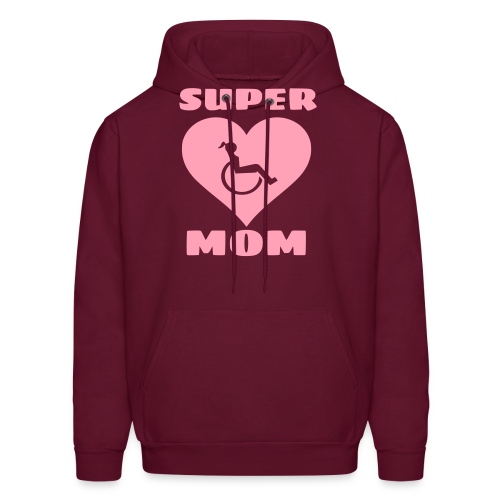 Super wheelchair mom, super mama - Men's Hoodie