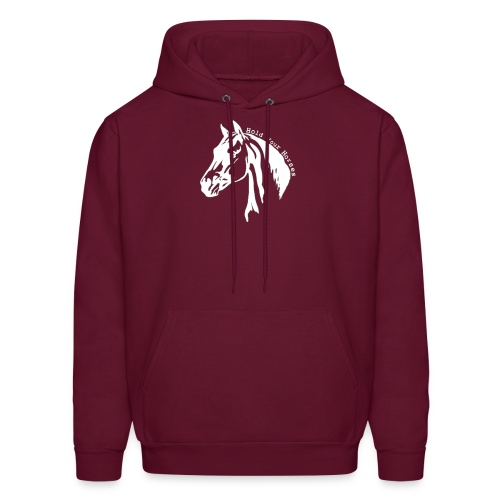 Bridle Ranch Hold Your Horses (White Design) - Men's Hoodie