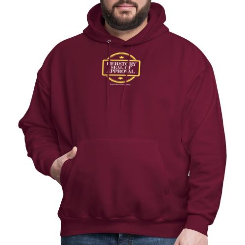 Herstory Seal of Approval (WhiteText) - Men's Hoodie